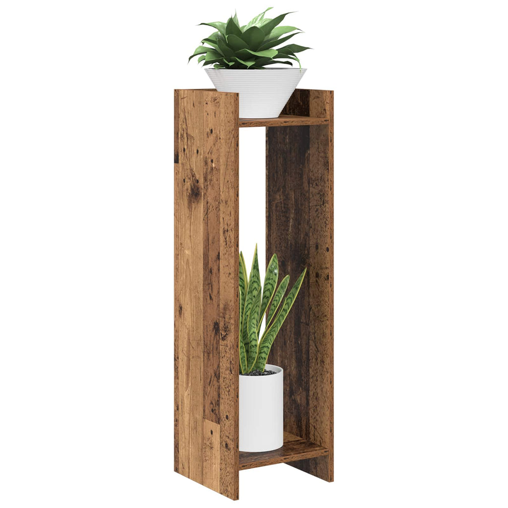 Pflanzenständer 2 pcs Altholz 30 x 30 x 100 cm Holzwerkstoff