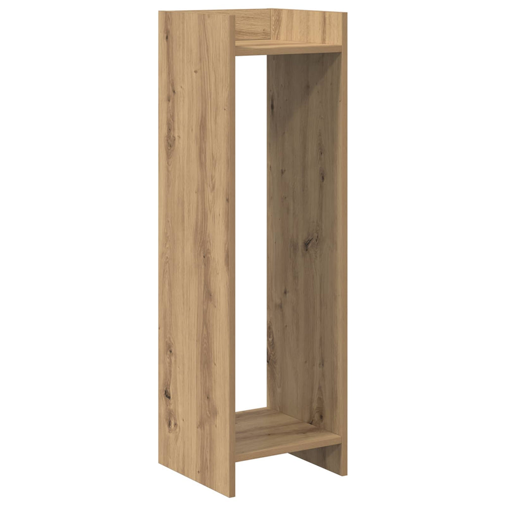 Pflanzenständer mit Regal 2 pcs Artisan-Eiche 30 x 30 x 100 cm