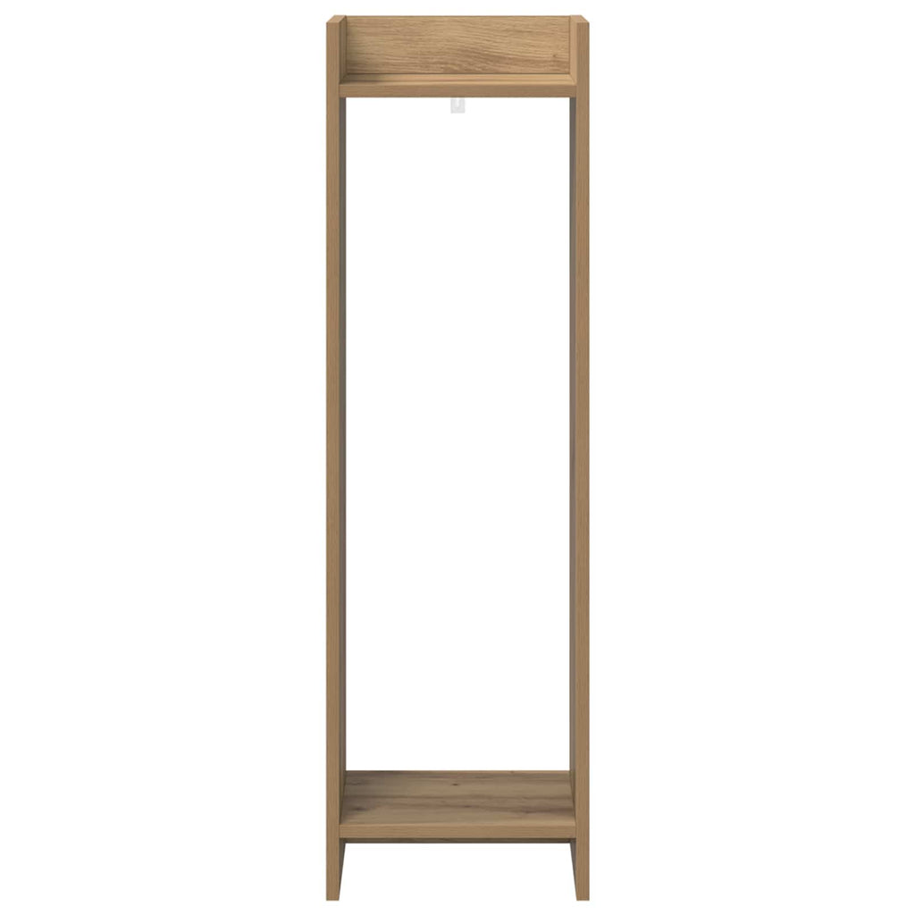 Pflanzenständer mit Regal 2 pcs Artisan-Eiche 30 x 30 x 100 cm