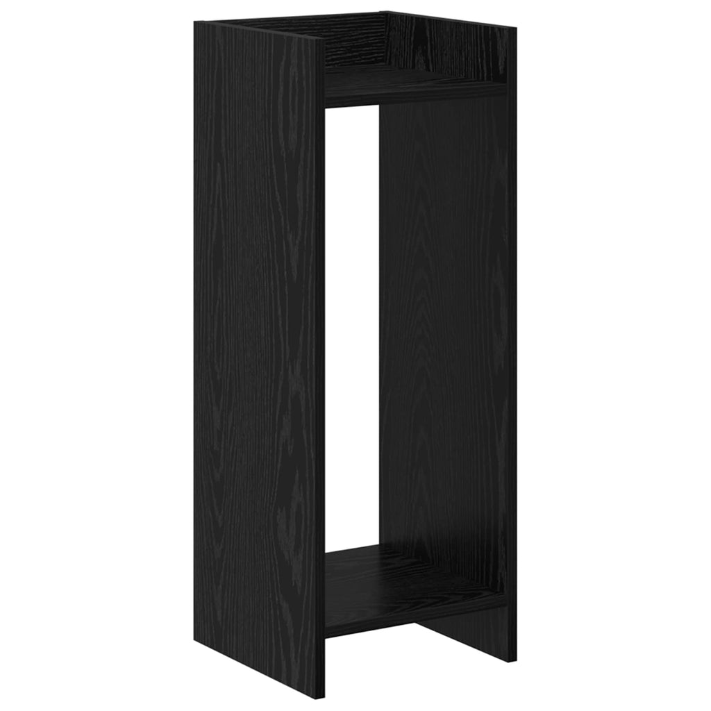 Pflanzenständer mit Regal 2 pcs Schwarze Eiche 30 x 30 x 80 cm