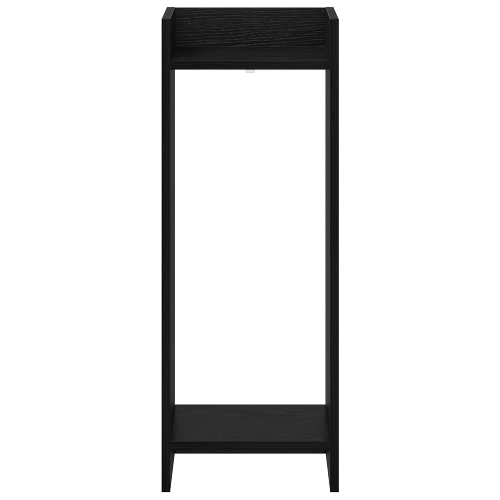 Pflanzenständer mit Regal 2 pcs Schwarze Eiche 30 x 30 x 80 cm