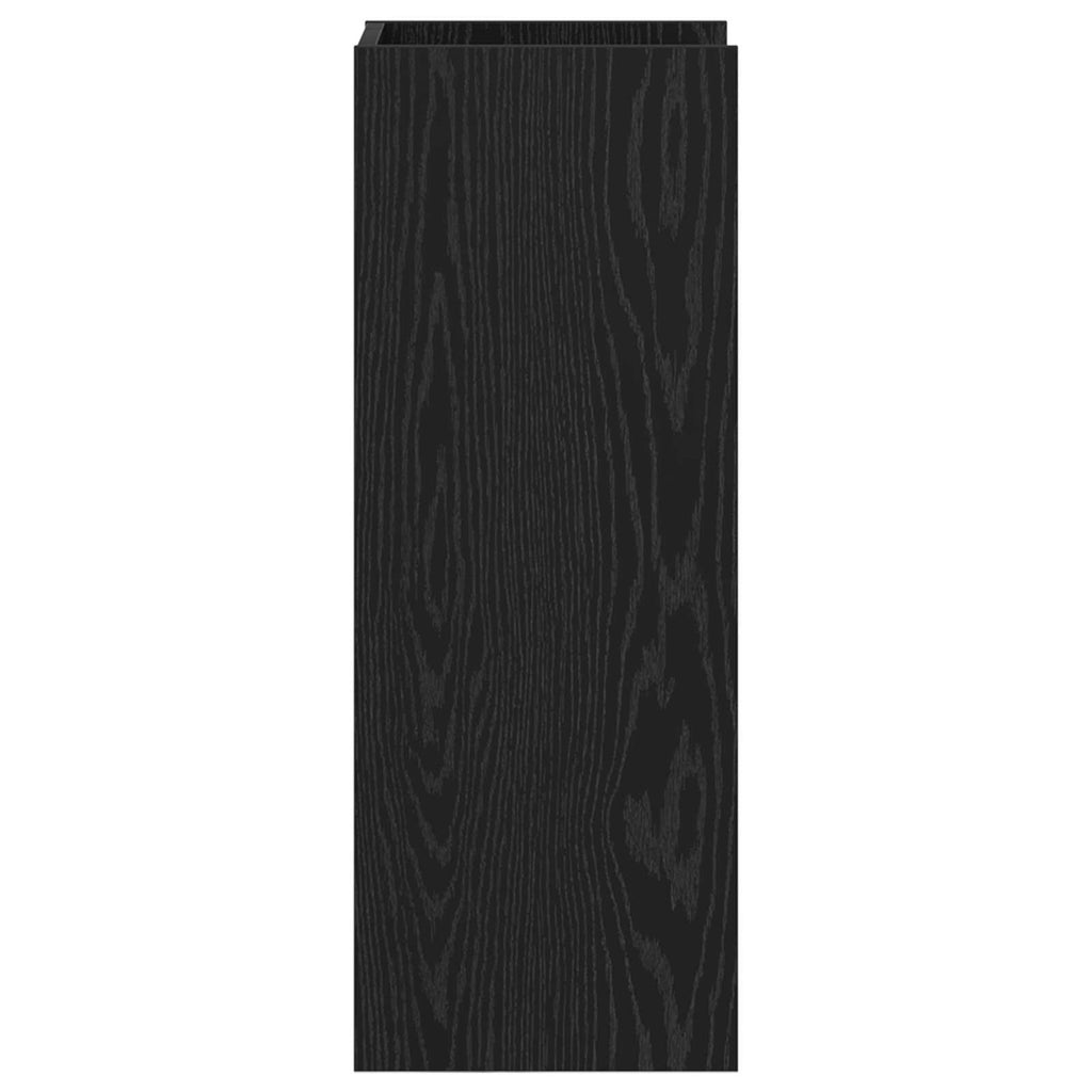 Pflanzenständer mit Regal 2 pcs Schwarze Eiche 30 x 30 x 80 cm
