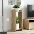Pflanzenständer mit Regal 2 pcs Sonoma-Eiche 30 x 30 x 80 cm