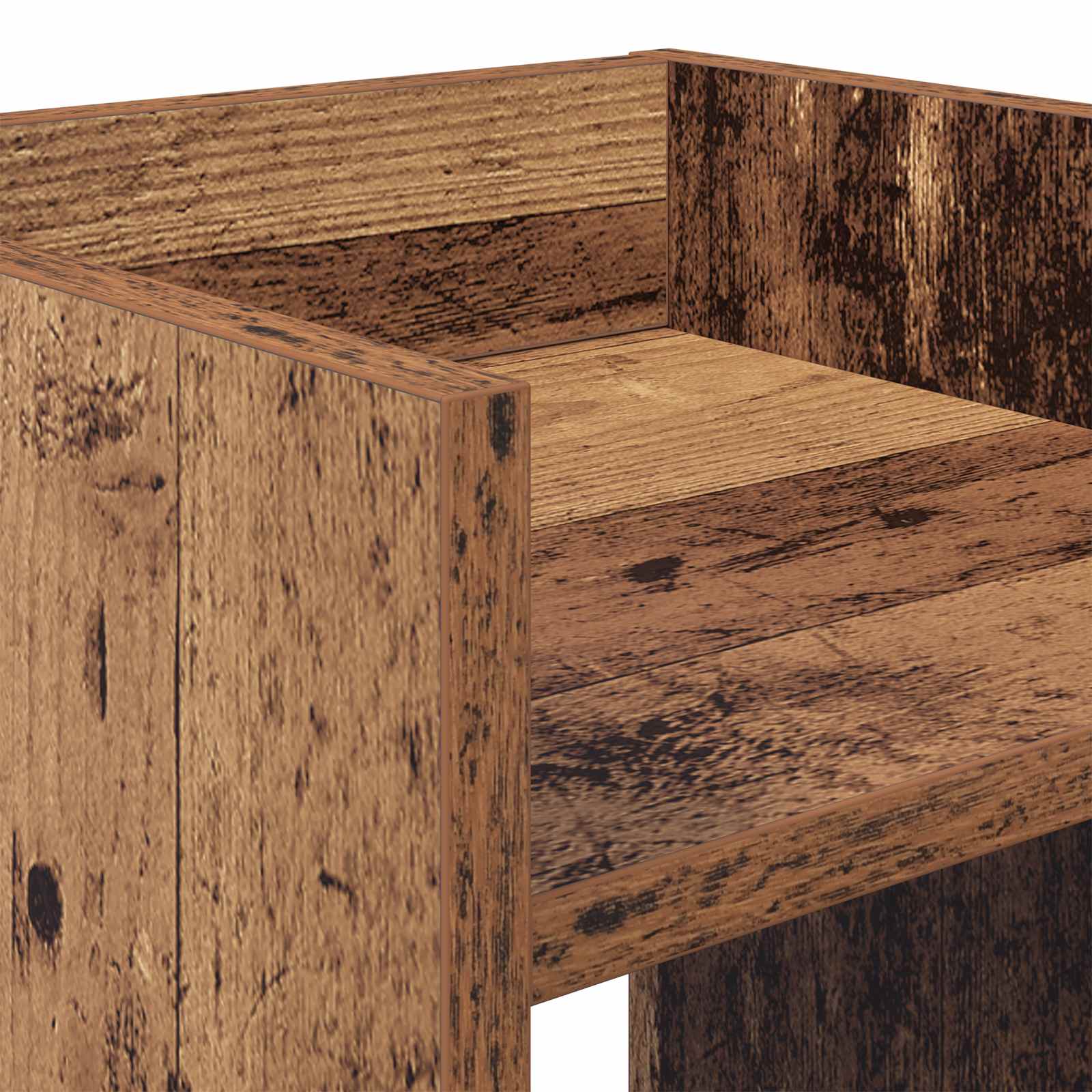 Pflanzenständer 2 pcs Altholz 30 x 30 x 80 cm Holzwerkstoff