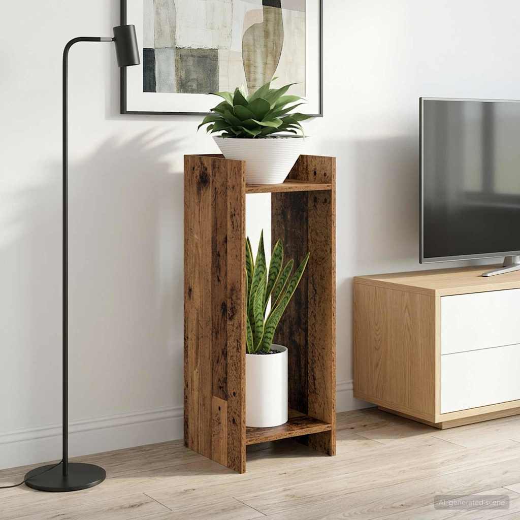 Pflanzenständer 2 pcs Altholz 30 x 30 x 80 cm Holzwerkstoff
