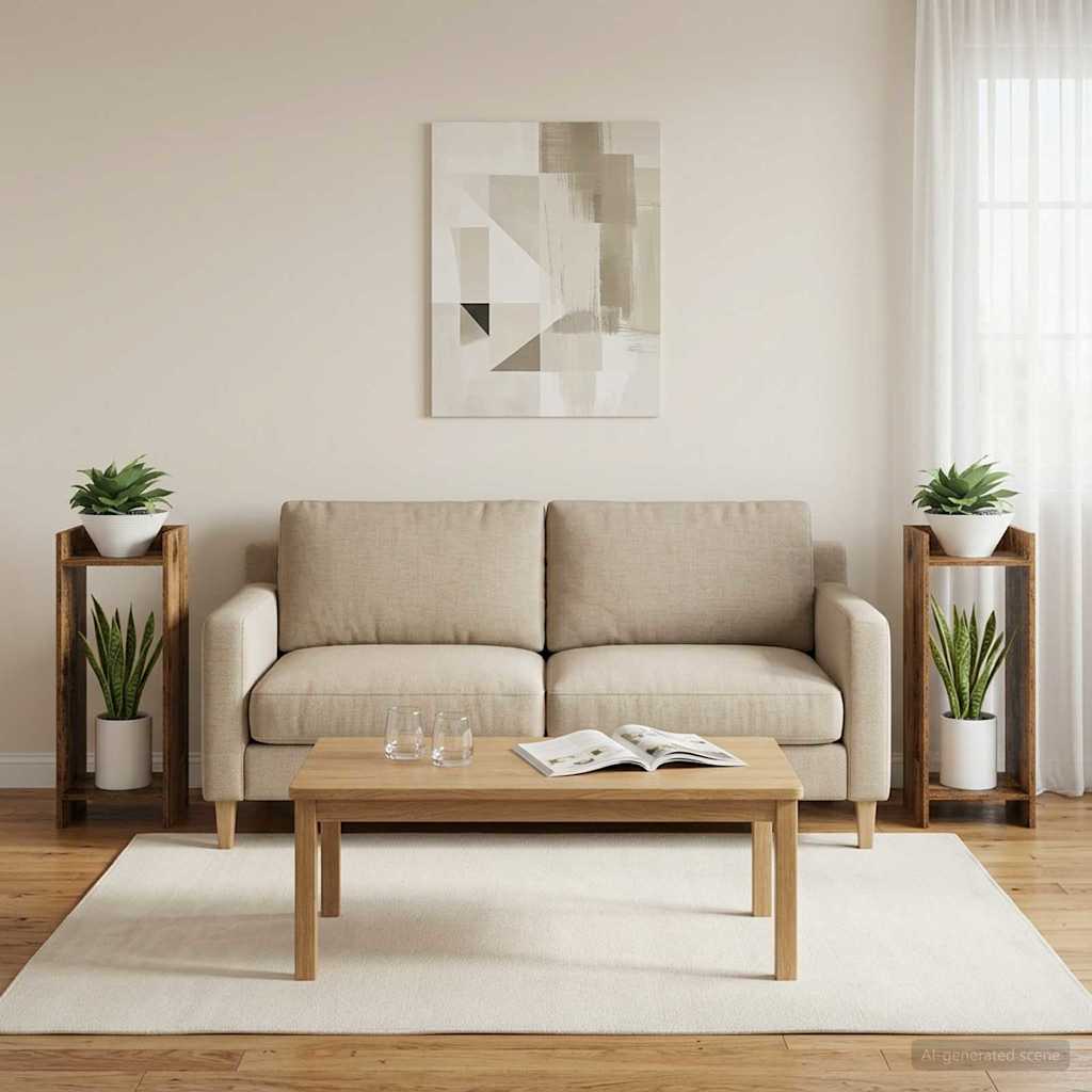Pflanzenständer 2 pcs Altholz 30 x 30 x 80 cm Holzwerkstoff
