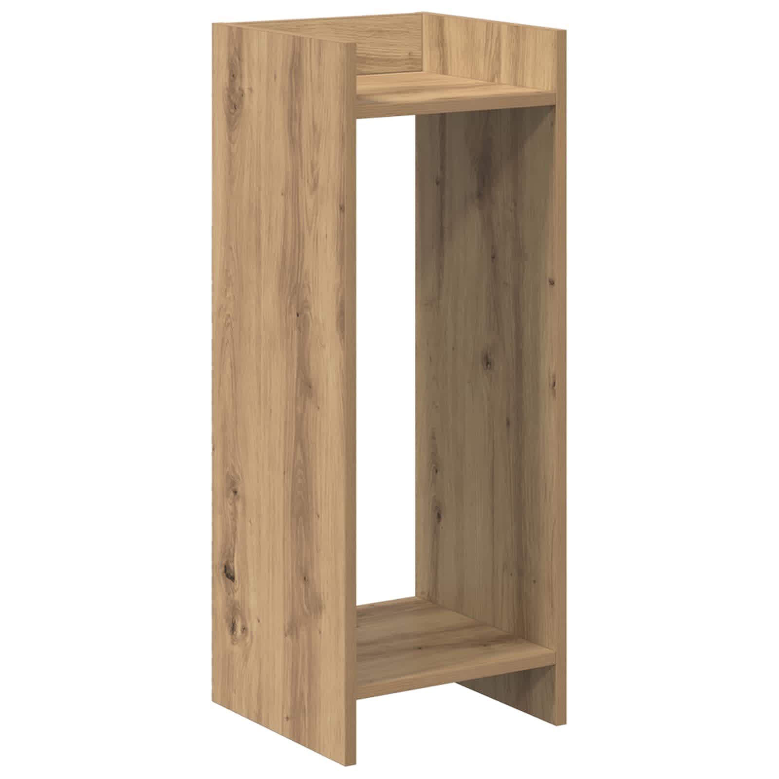 Pflanzenständer mit Regal 2 pcs Artisan-Eiche 30 x 30 x 80 cm
