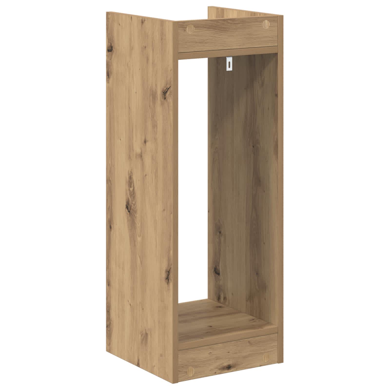 Pflanzenständer mit Regal 2 pcs Artisan-Eiche 30 x 30 x 80 cm