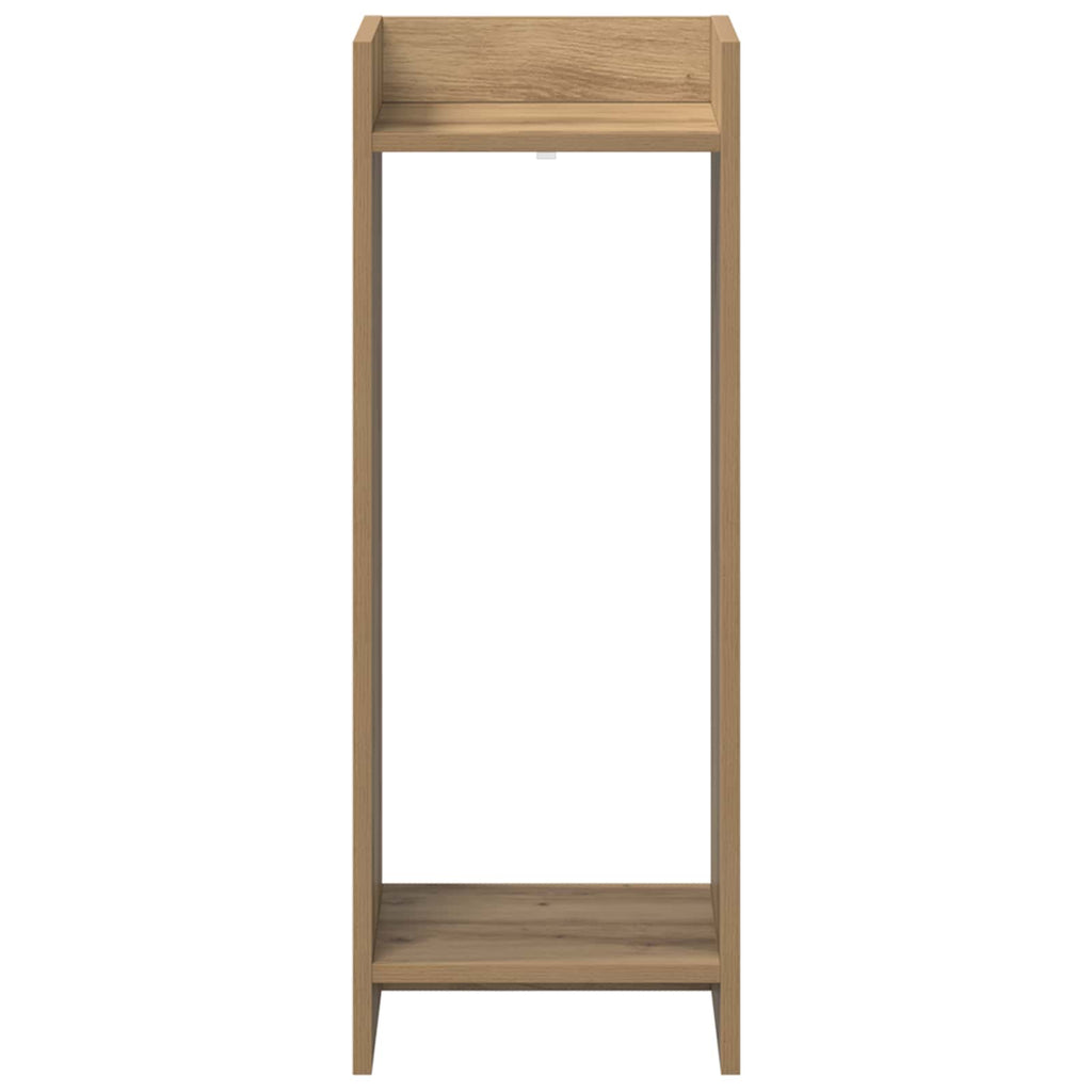 Pflanzenständer mit Regal 2 pcs Artisan-Eiche 30 x 30 x 80 cm