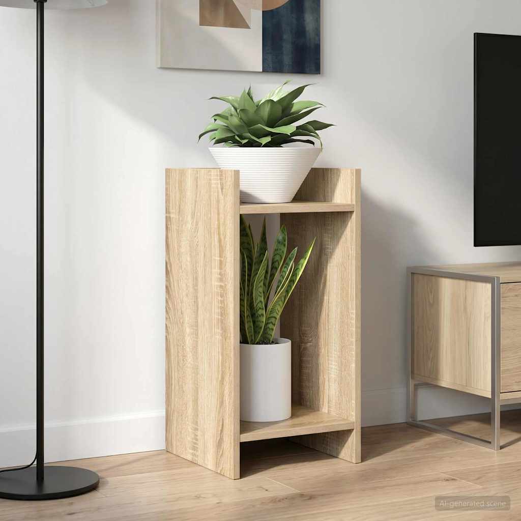Pflanzenständer mit Regal 2 pcs Sonoma-Eiche 30 x 30 x 60 cm