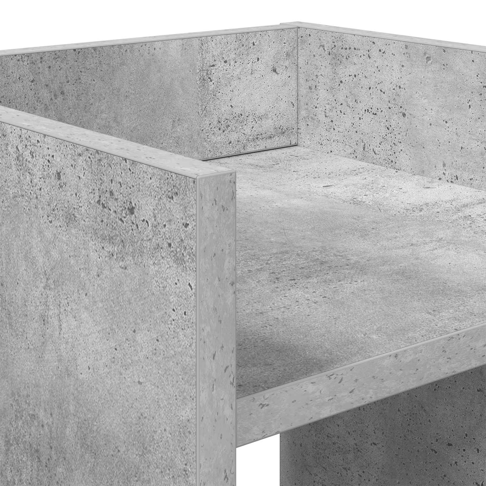 Pflanzenständer 2 pcs Betongrau 30 x 30 x 60 cm Holzwerkstoff