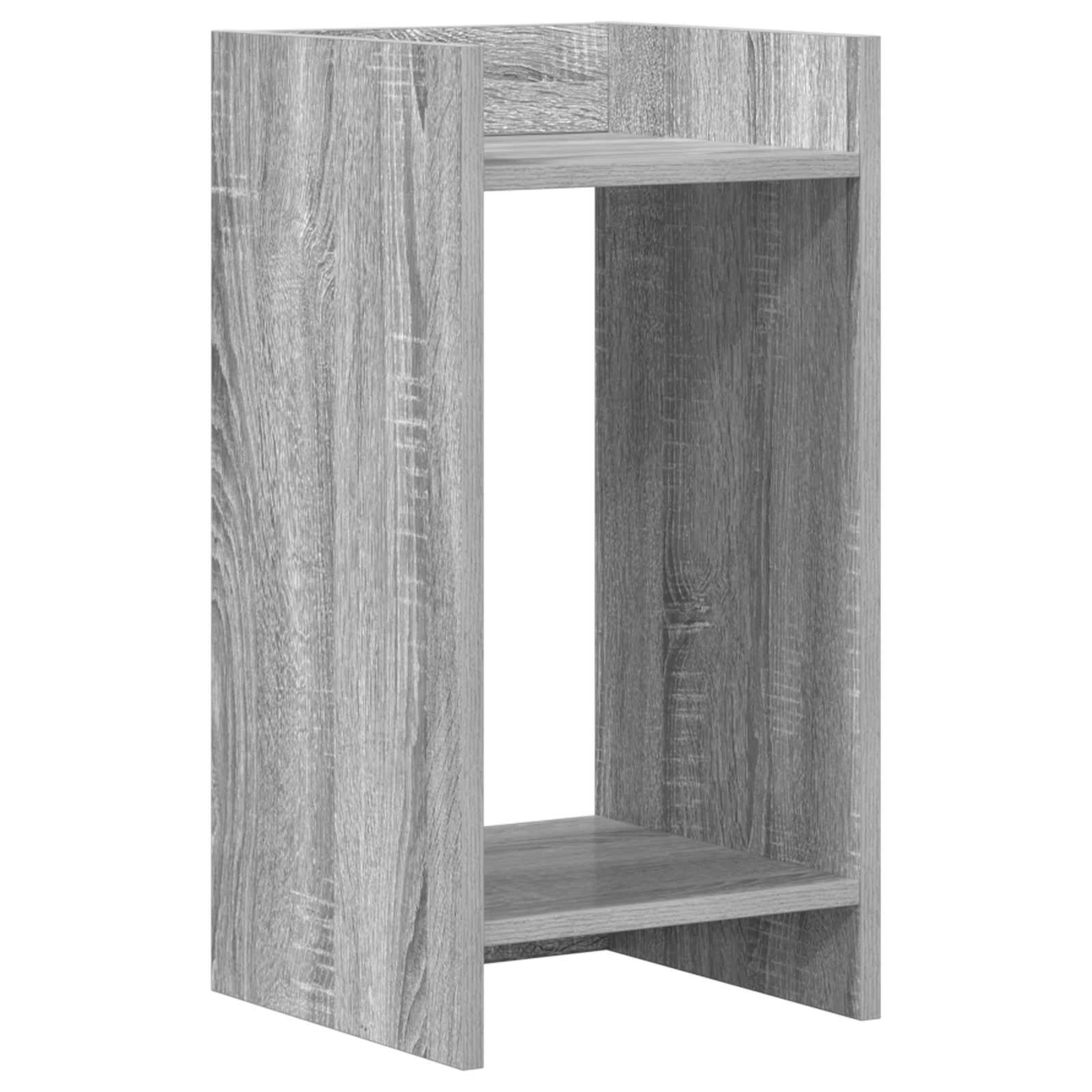 Pflanzenständer mit Regal 2 pcs Graues Sonoma 30 x 30 x 60 cm