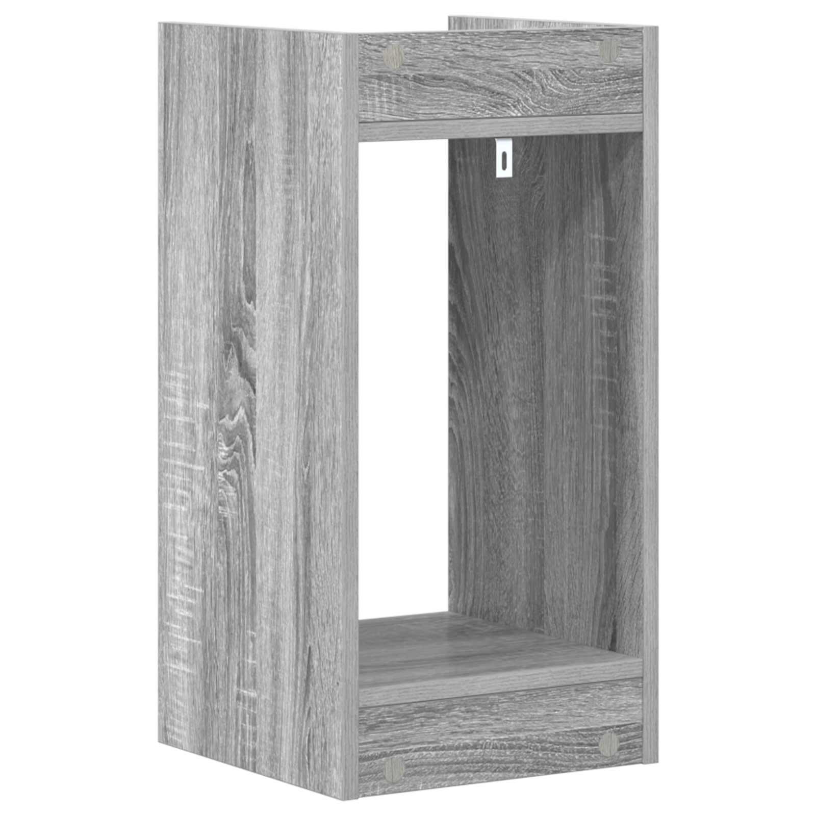 Pflanzenständer mit Regal 2 pcs Graues Sonoma 30 x 30 x 60 cm