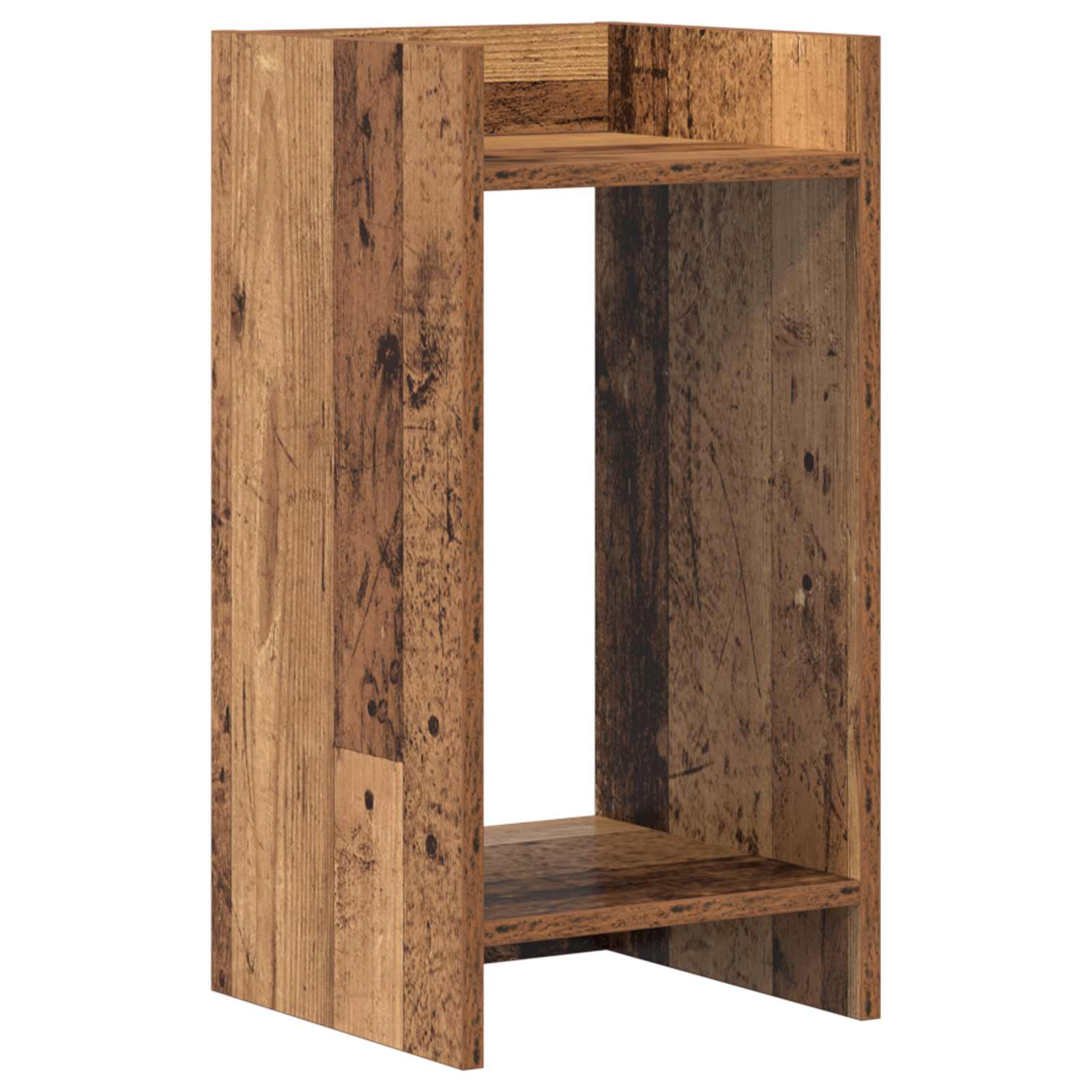 Pflanzenständer mit Regal Altholz 30 x 30 x 60 cm Holzwerkstoff