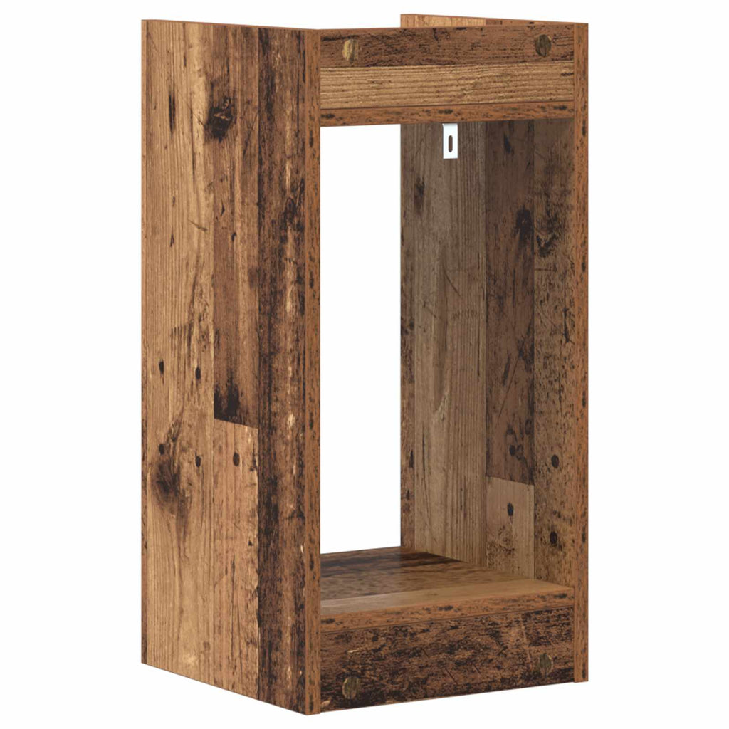 Pflanzenständer mit Regal Altholz 30 x 30 x 60 cm Holzwerkstoff