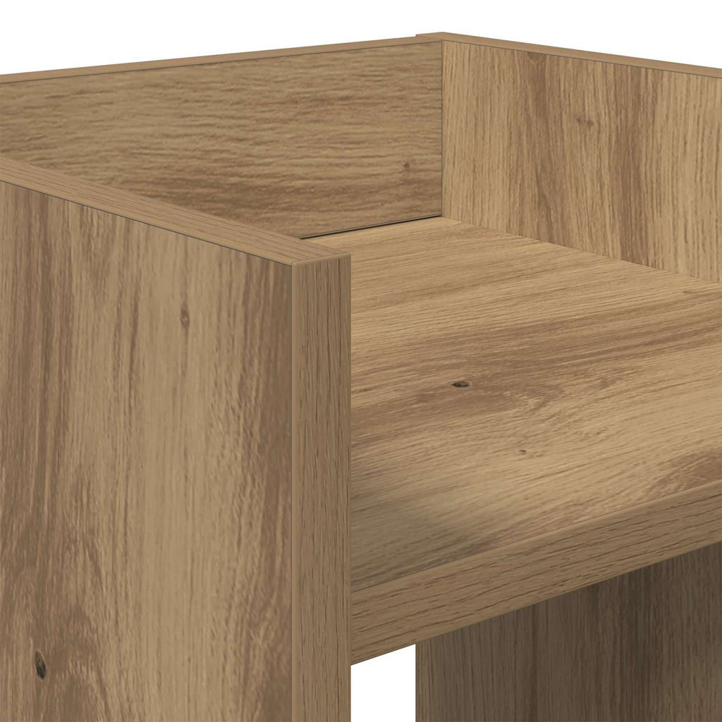 Pflanzenständer mit Regal 2 pcs Artisan-Eiche 30 x 30 x 60 cm
