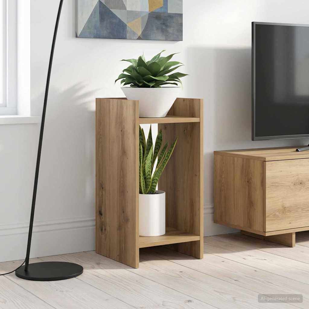 Pflanzenständer mit Regal 2 pcs Artisan-Eiche 30 x 30 x 60 cm