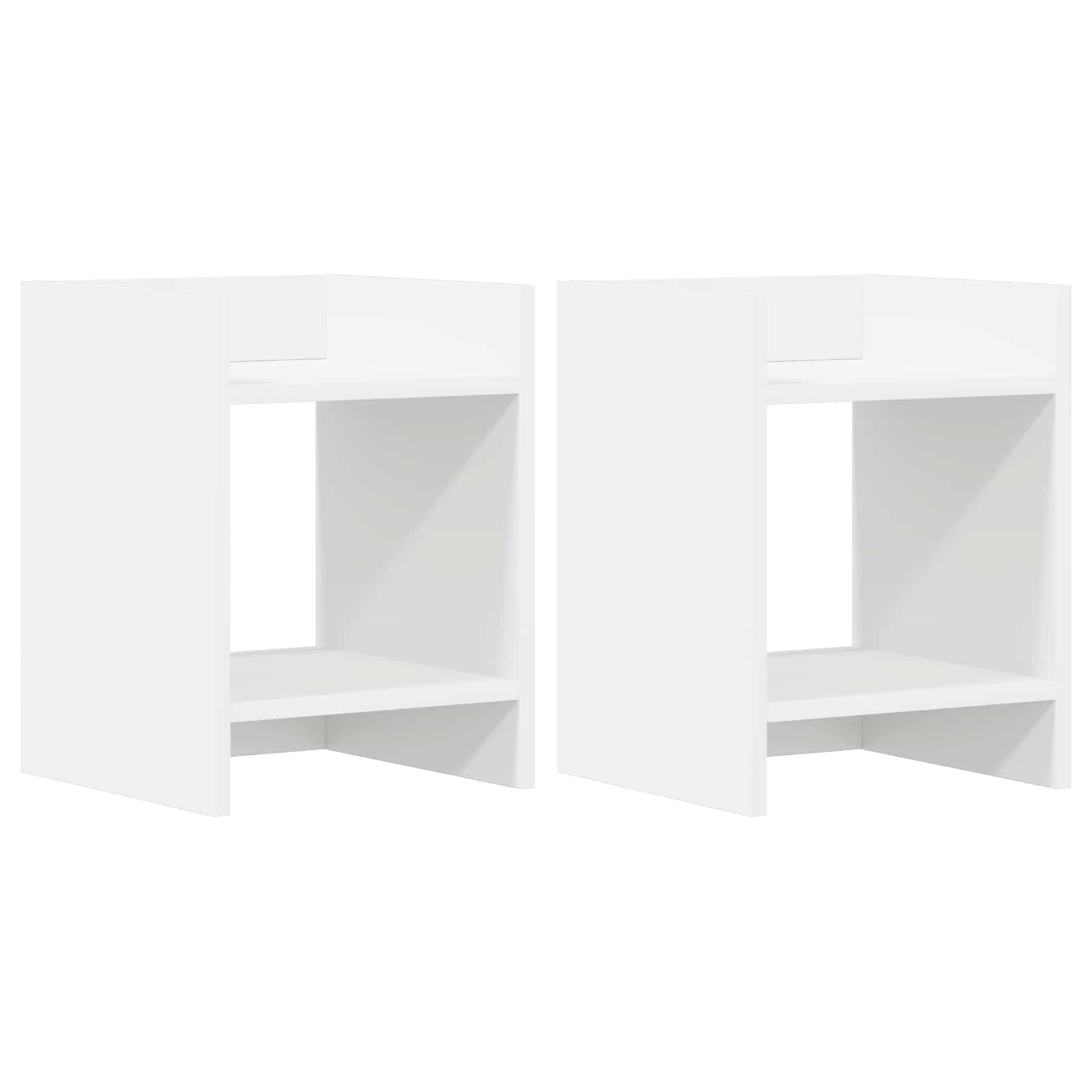 Pflanzenständer 2 pcs Weiß 30 x 30 x 40 cm Holzwerkstoff