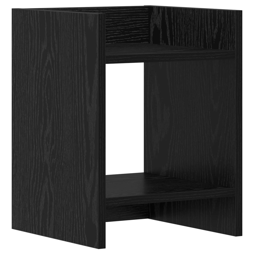 Pflanzenständer mit Regal 2 pcs Schwarze Eiche 30 x 30 x 40 cm