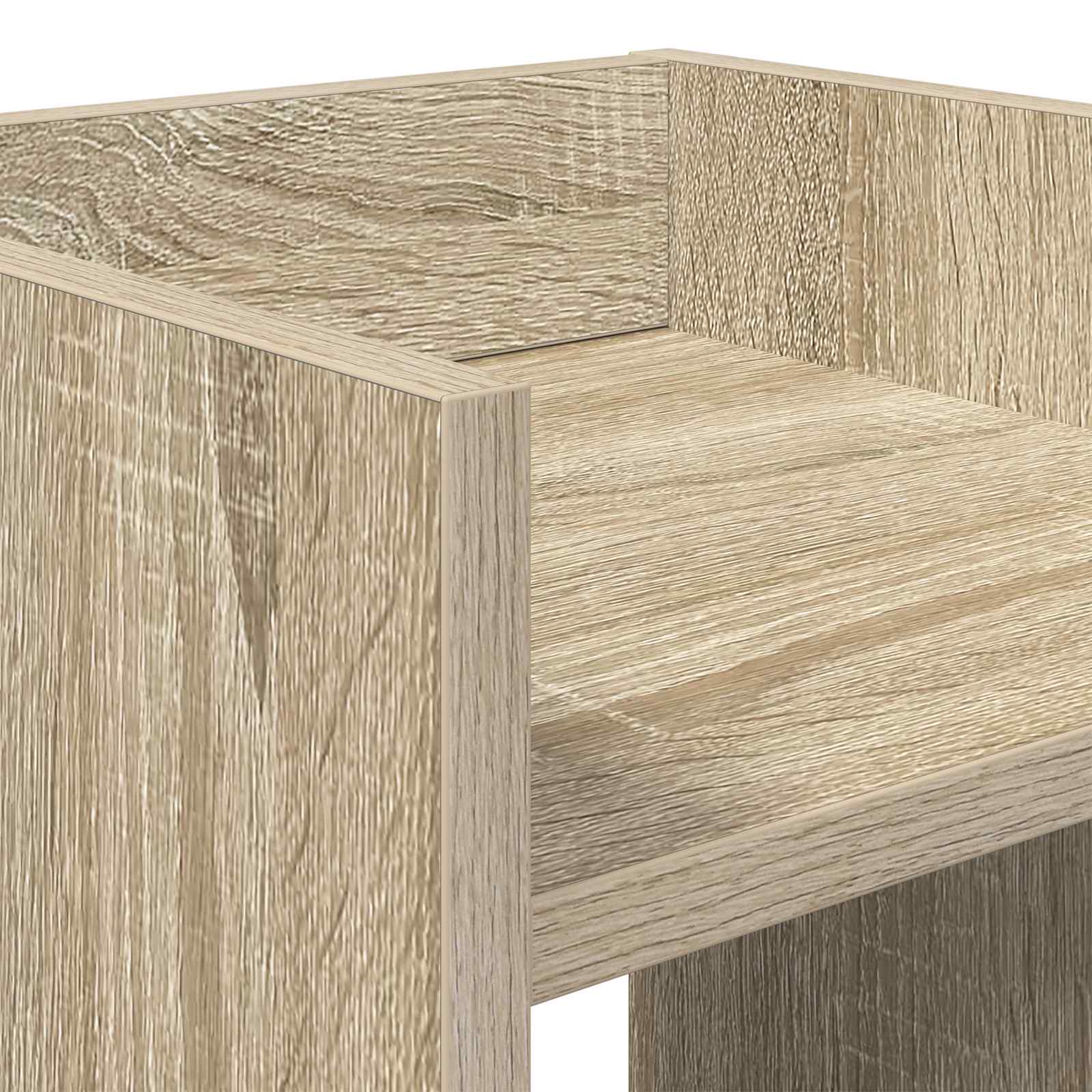 Pflanzenständer mit Regal 2 pcs Sonoma-Eiche 30 x 30 x 40 cm