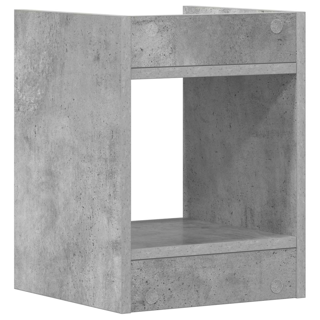 Pflanzenständer 2 pcs Betongrau 30 x 30 x 40 cm Holzwerkstoff