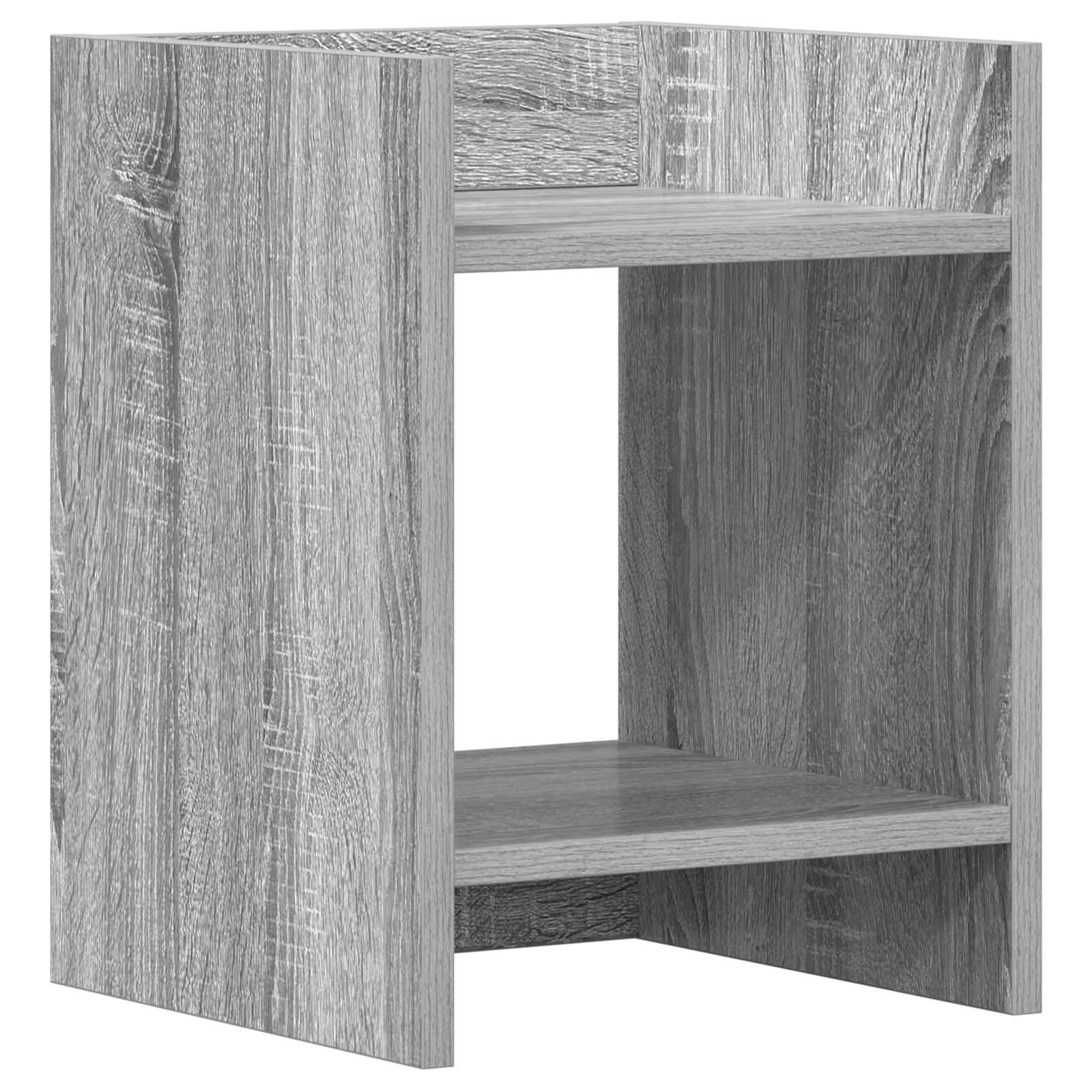 Pflanzenständer mit Regal 2 pcs Graues Sonoma 30 x 30 x 40 cm