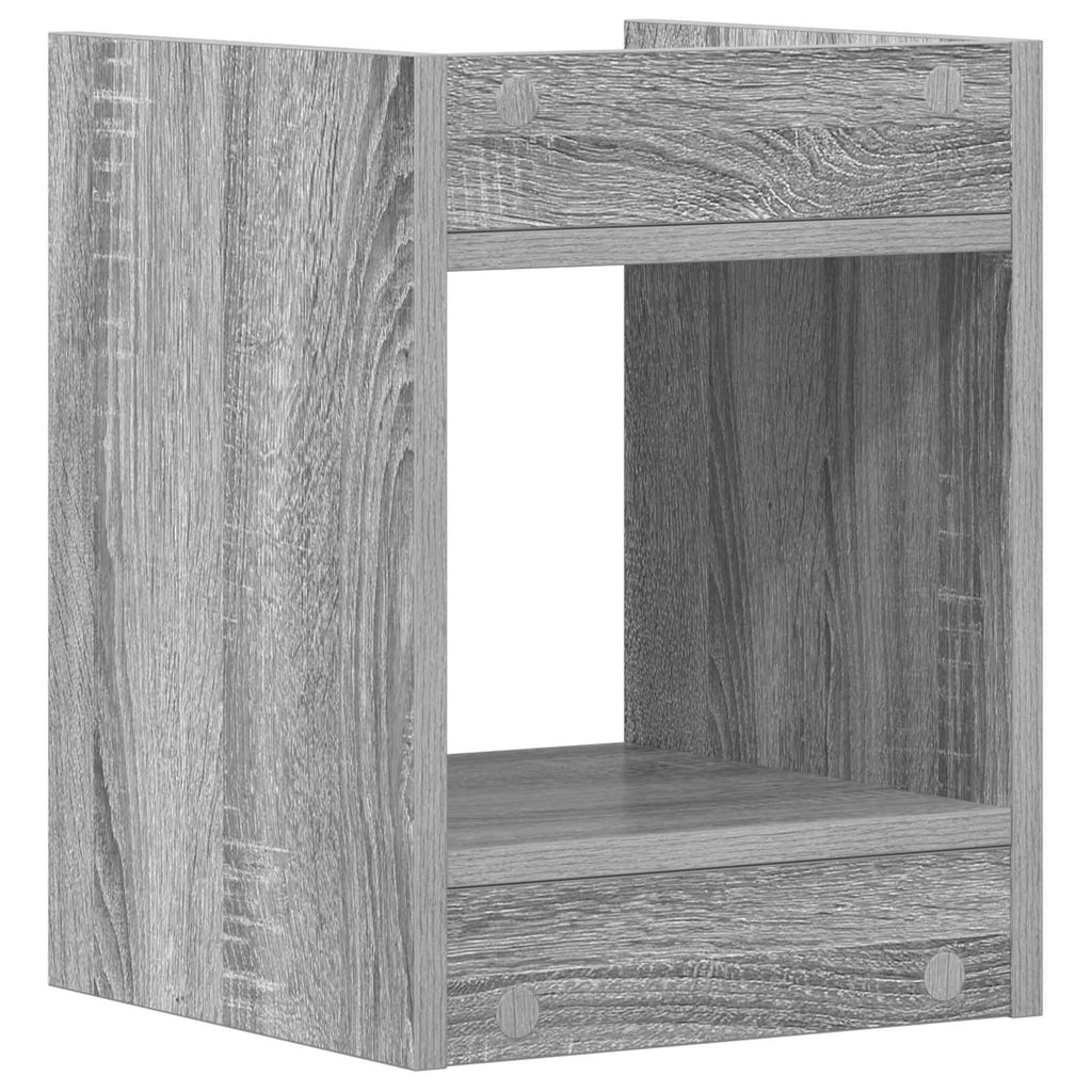 Pflanzenständer mit Regal 2 pcs Graues Sonoma 30 x 30 x 40 cm
