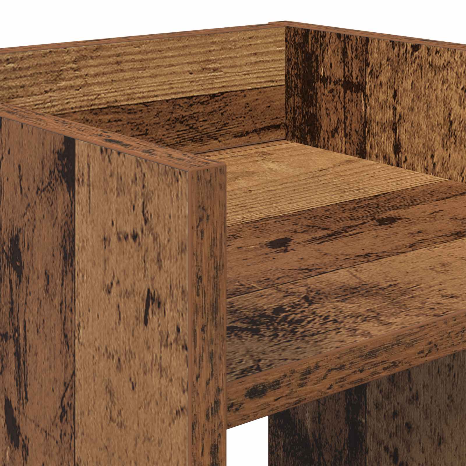 Pflanzenständer 2 pcs Altholz 30 x 30 x 40 cm Holzwerkstoff