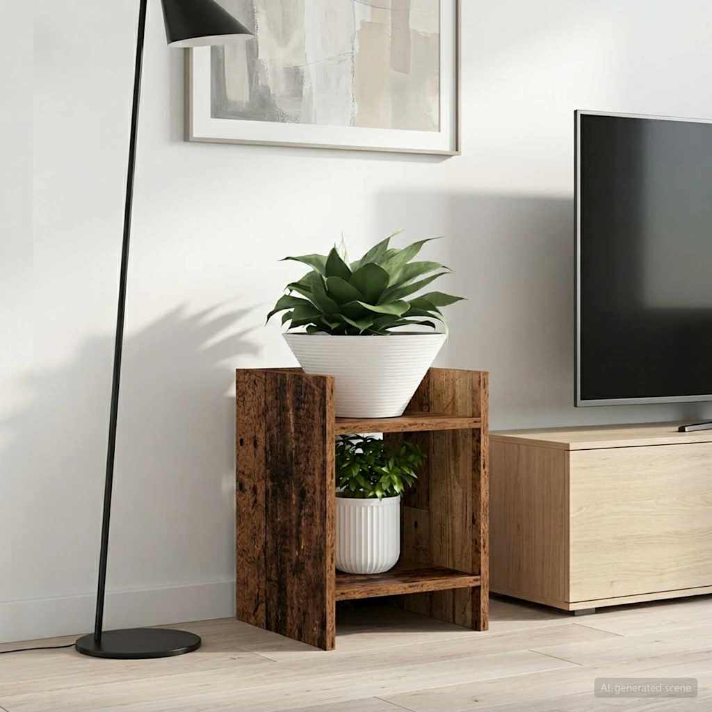 Pflanzenständer 2 pcs Altholz 30 x 30 x 40 cm Holzwerkstoff