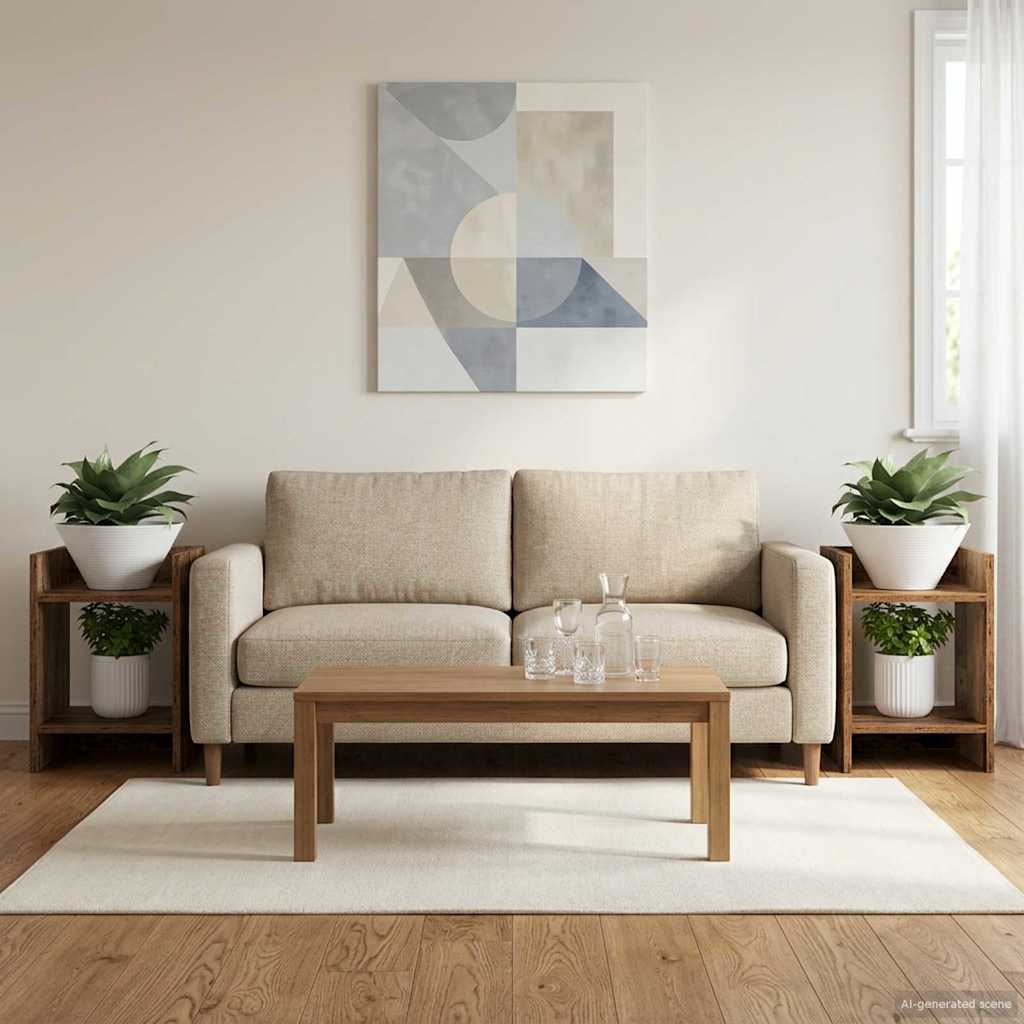 Pflanzenständer 2 pcs Altholz 30 x 30 x 40 cm Holzwerkstoff