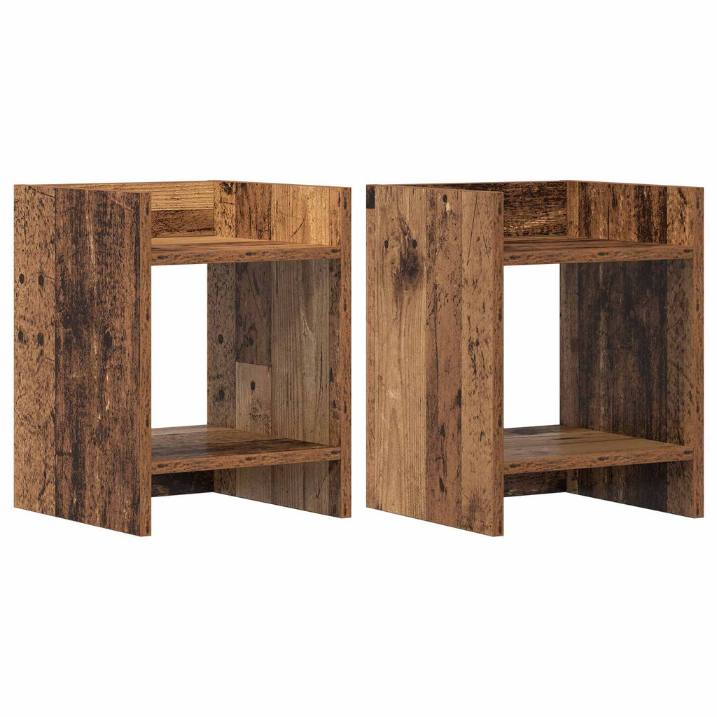Pflanzenständer 2 pcs Altholz 30 x 30 x 40 cm Holzwerkstoff
