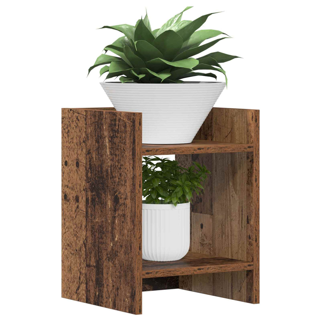 Pflanzenständer 2 pcs Altholz 30 x 30 x 40 cm Holzwerkstoff