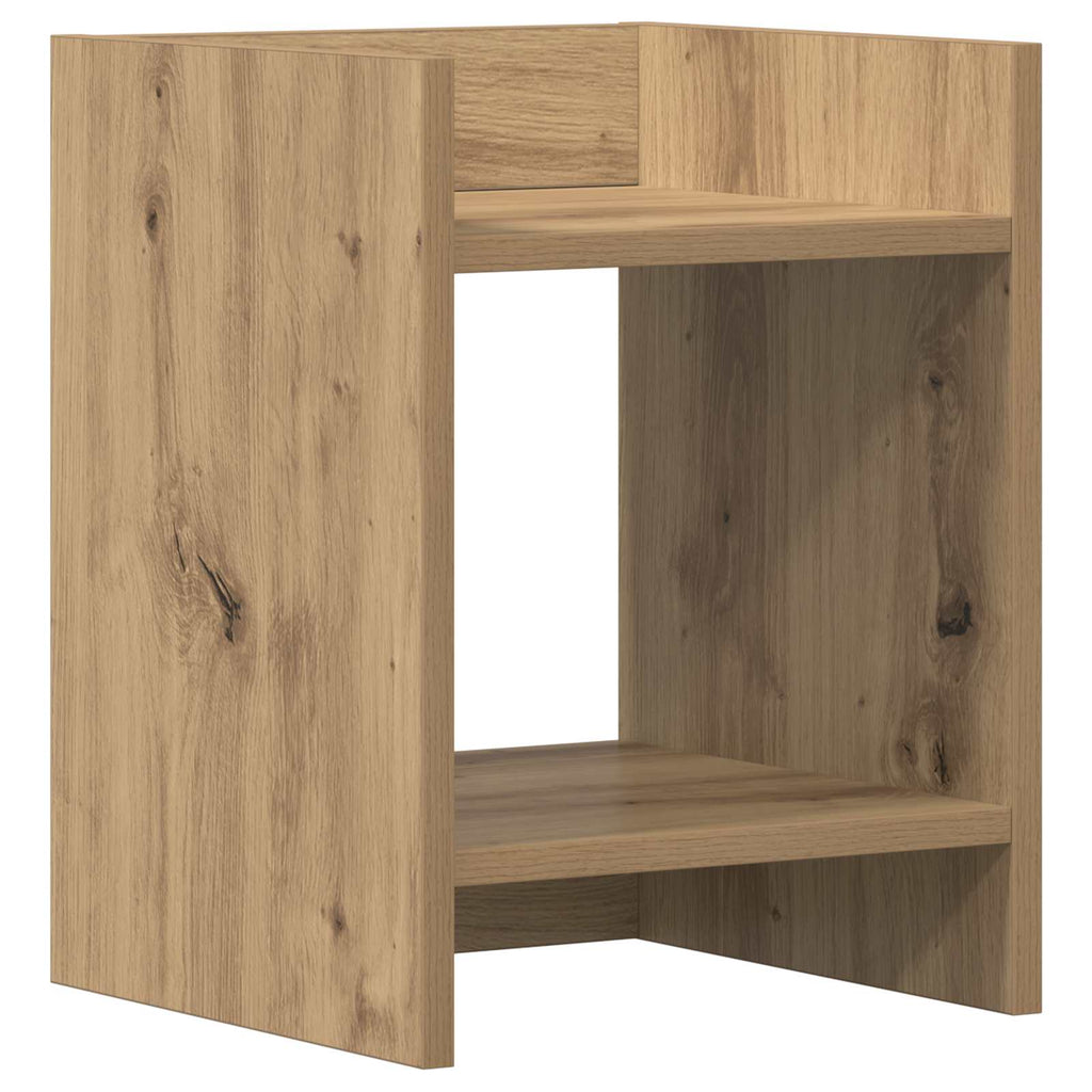 Pflanzenständer mit Regal 2 pcs Artisan-Eiche 30 x 30 x 40 cm