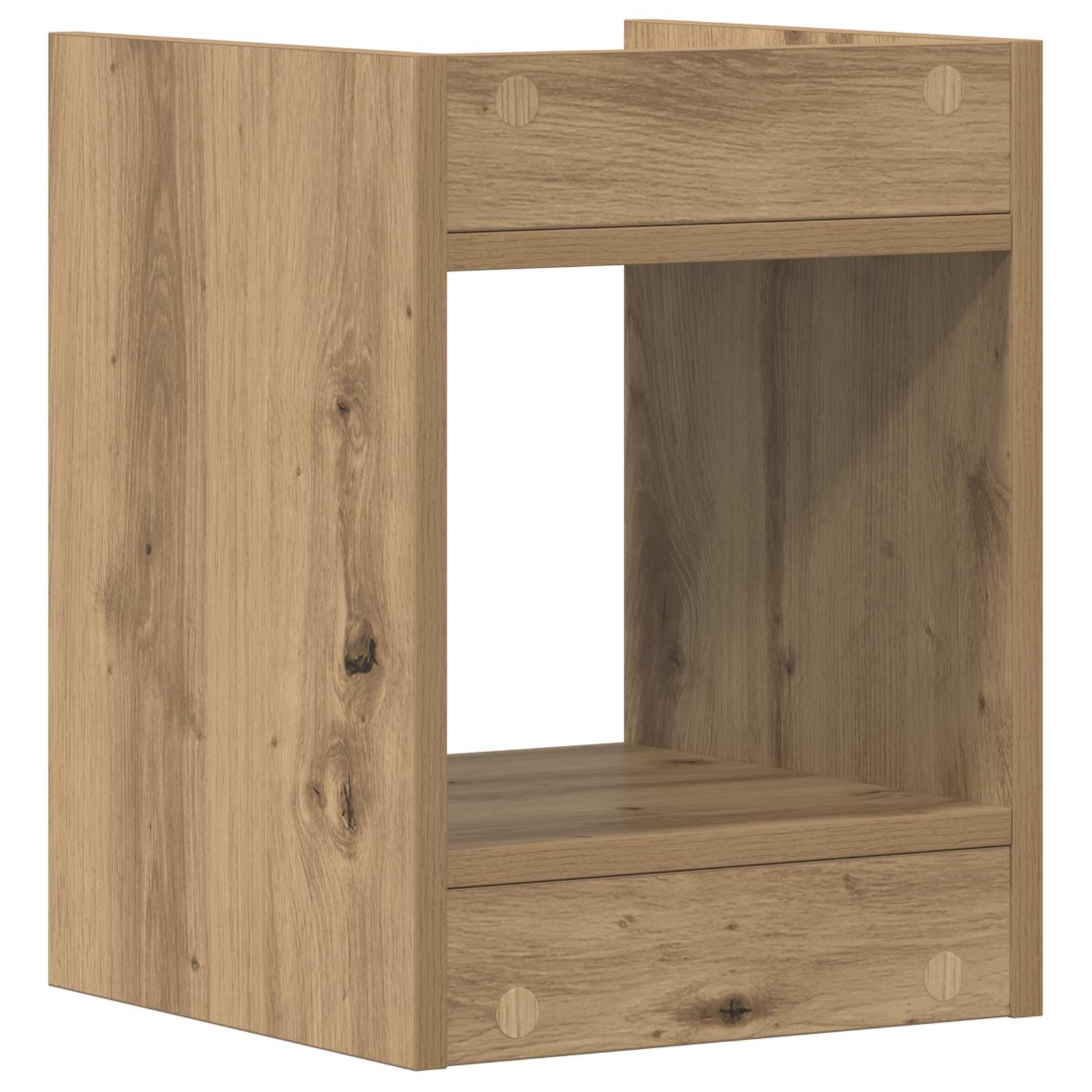 Pflanzenständer mit Regal 2 pcs Artisan-Eiche 30 x 30 x 40 cm