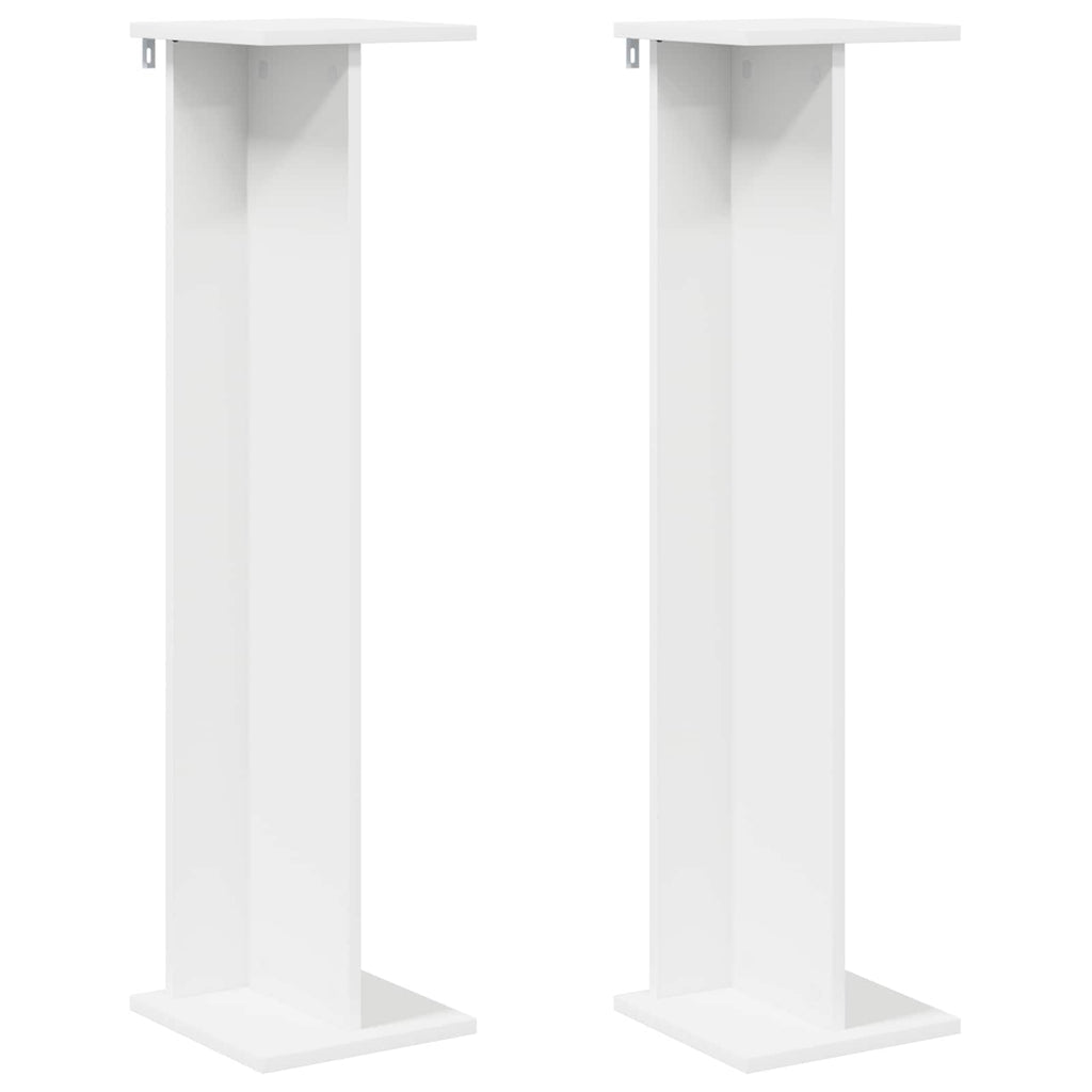Pflanzenständer 2 pcs Weiß 25 x 25,5 x 100,5 cm Holzwerkstoff