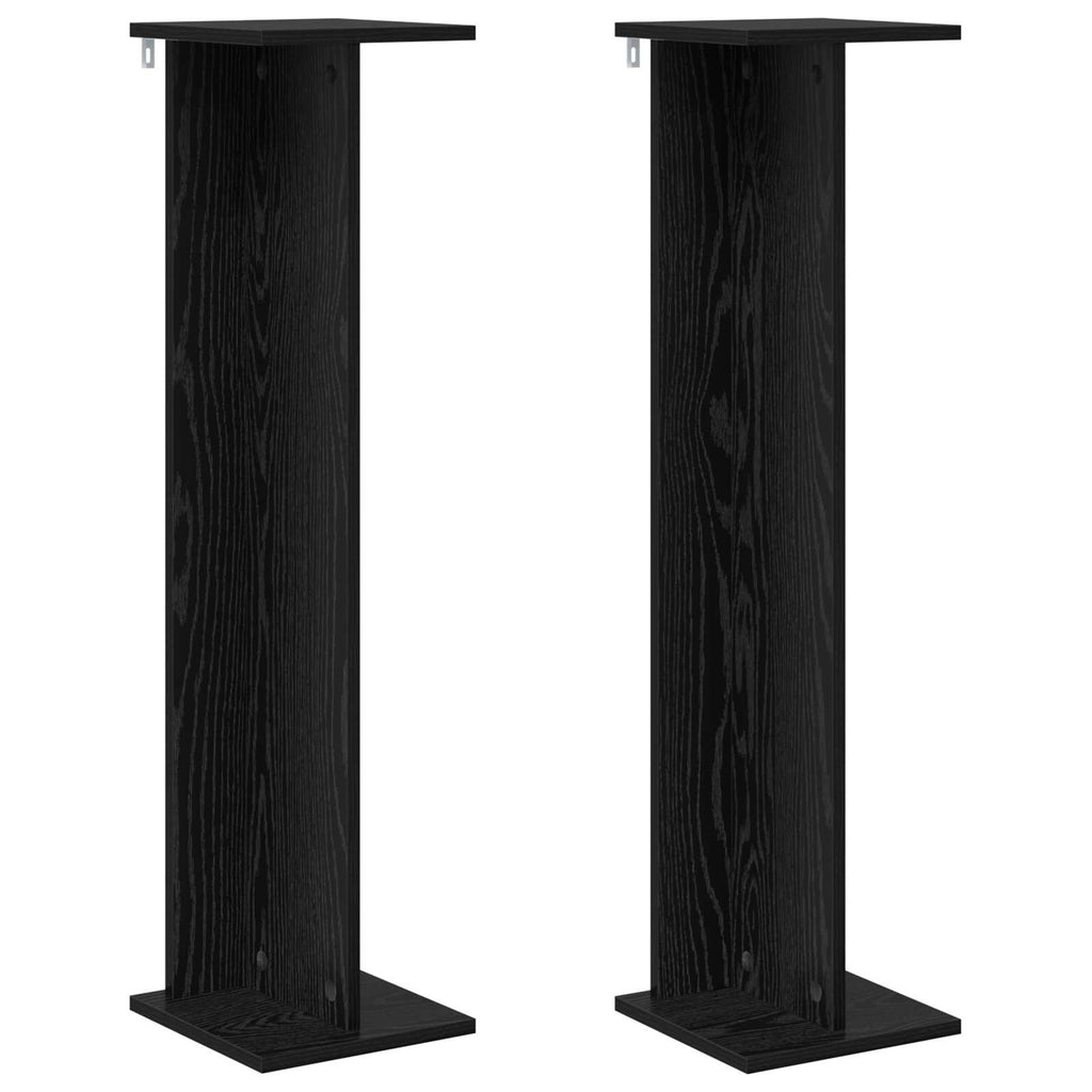 Pflanzenständer 2 pcs Schwarze Eiche 25 x 25,5 x 100,5 cm