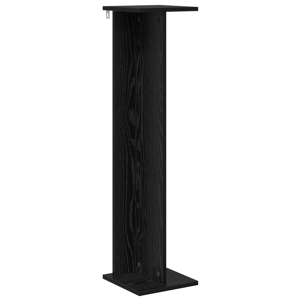 Pflanzenständer 2 pcs Schwarze Eiche 25 x 25,5 x 100,5 cm