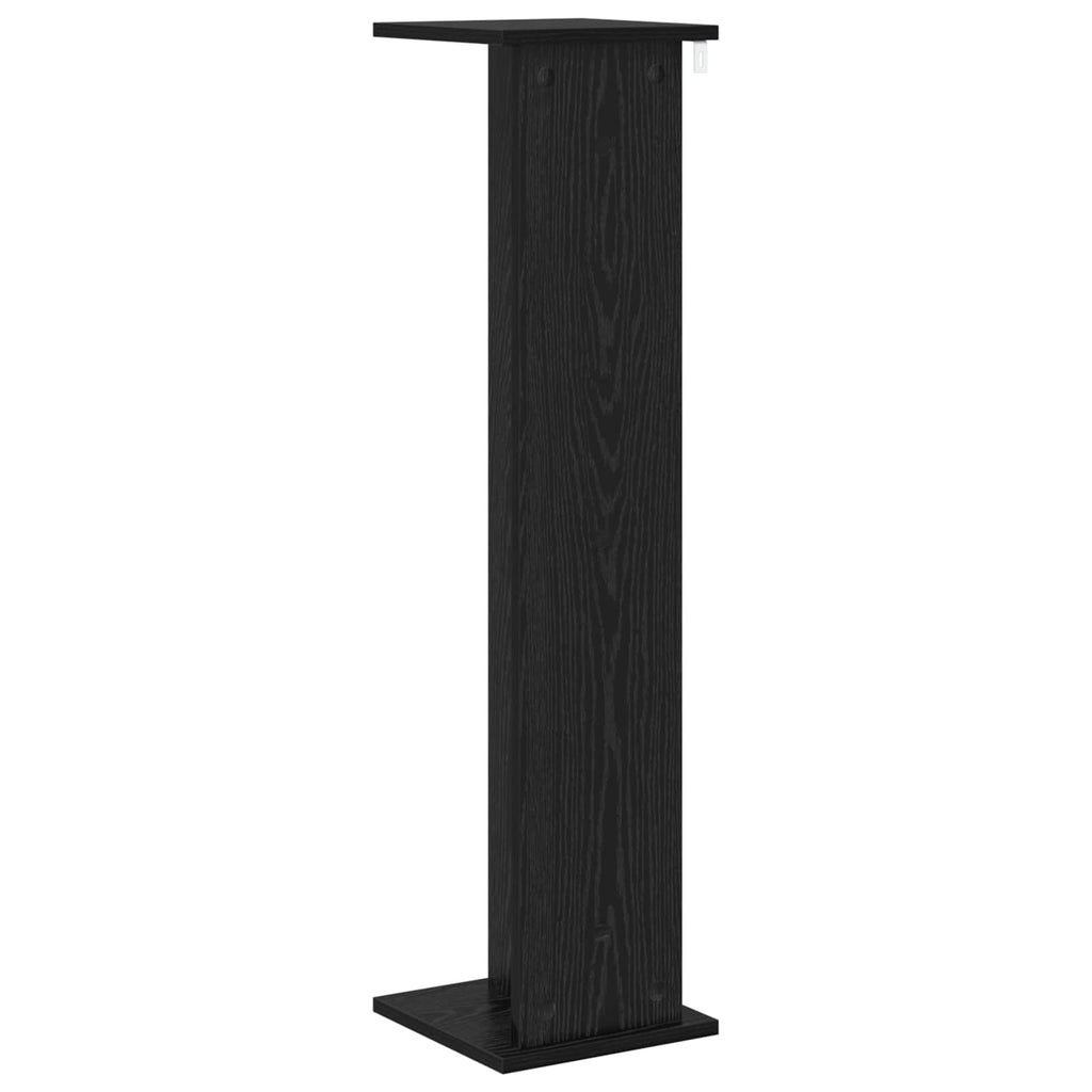 Pflanzenständer 2 pcs Schwarze Eiche 25 x 25,5 x 100,5 cm