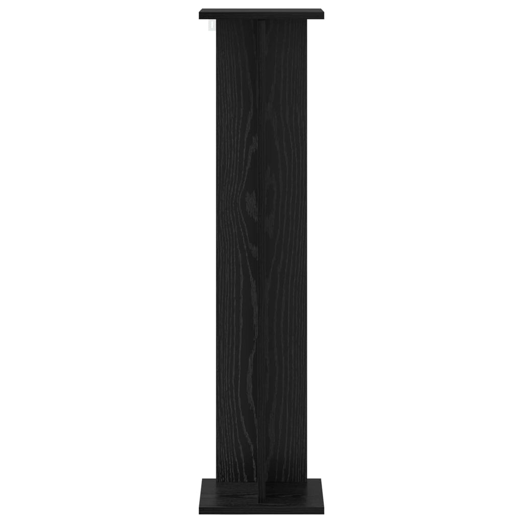 Pflanzenständer 2 pcs Schwarze Eiche 25 x 25,5 x 100,5 cm
