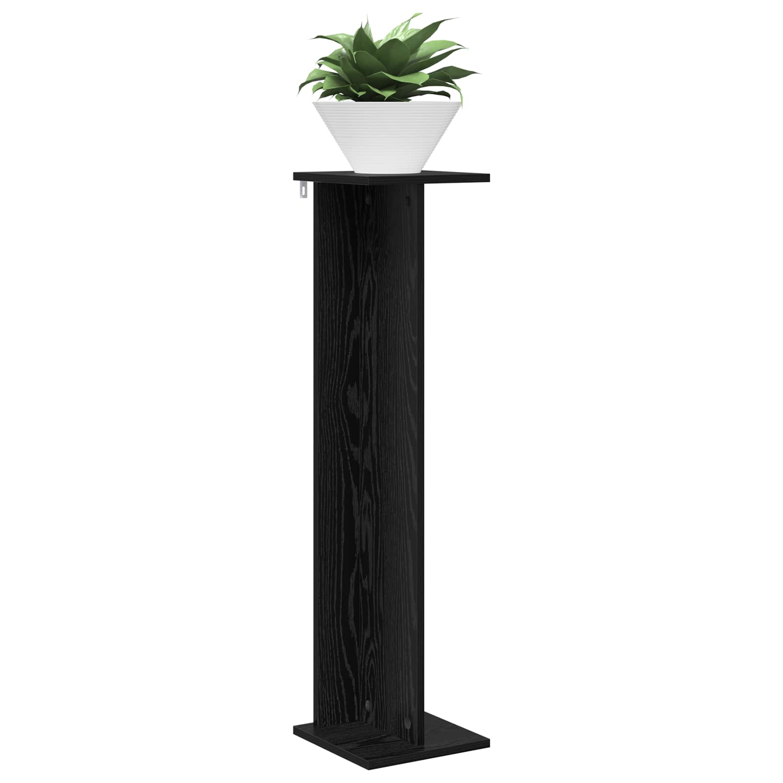 Pflanzenständer 2 pcs Schwarze Eiche 25 x 25,5 x 100,5 cm