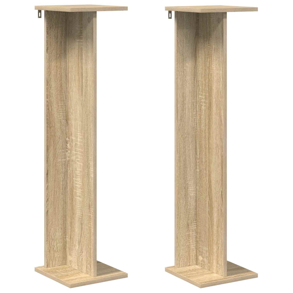 Pflanzenständer 2 pcs Sonoma-Eiche 25 x 25,5 x 100,5 cm
