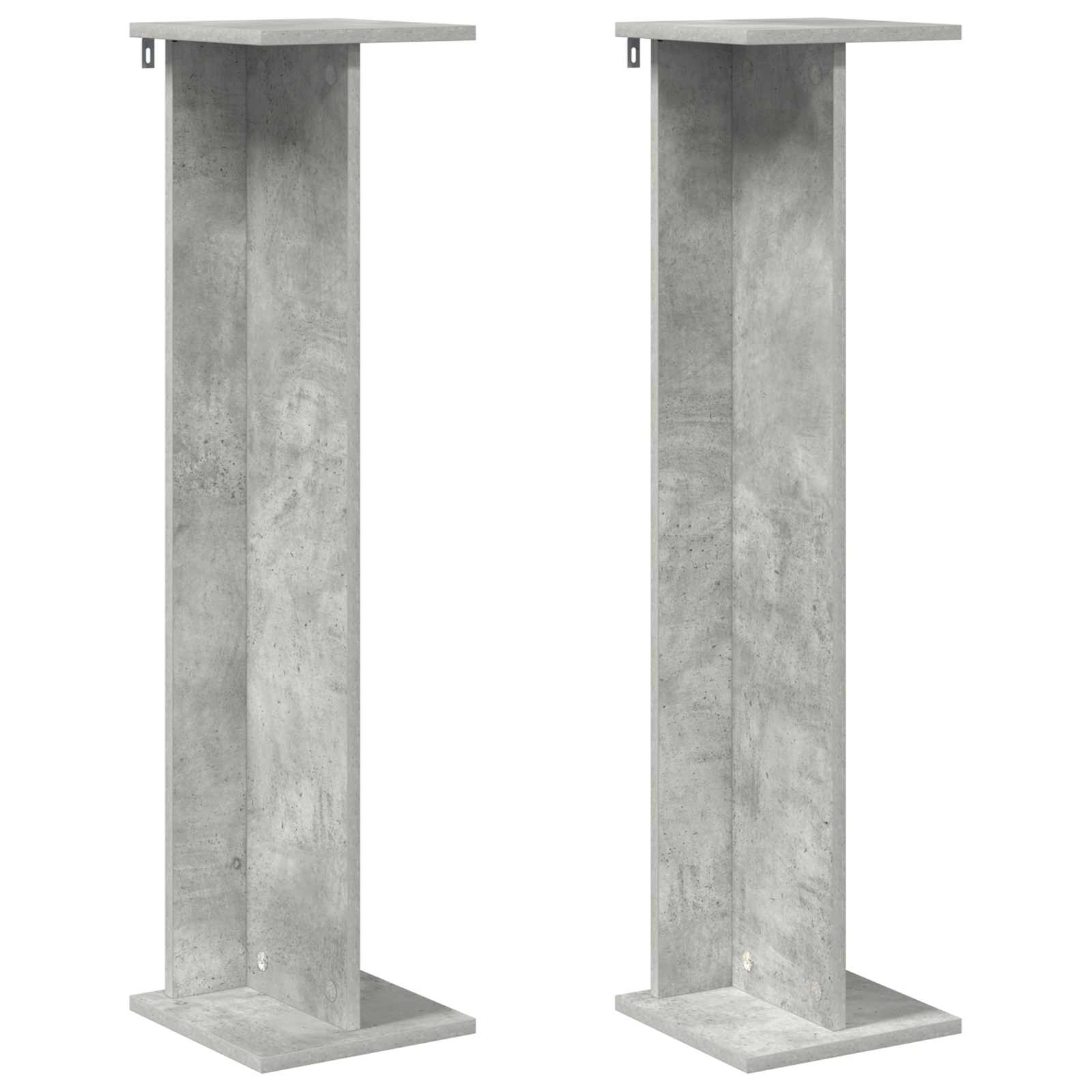 Pflanzenständer 2 pcs Betongrau 25 x 25,5 x 100,5 cm