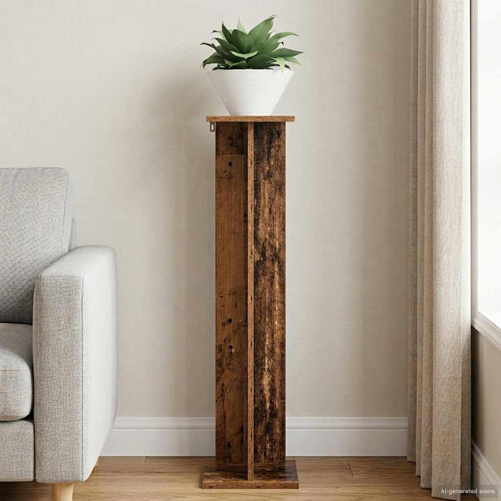 Pflanzenständer Altholz 25 x 25,5 x 100,5 cm Holzwerkstoff