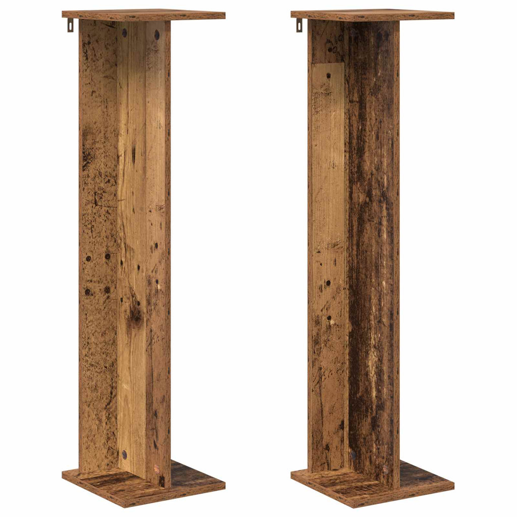 Pflanzenständer 2 pcs Altholz 25 x 25,5 x 100,5 cm