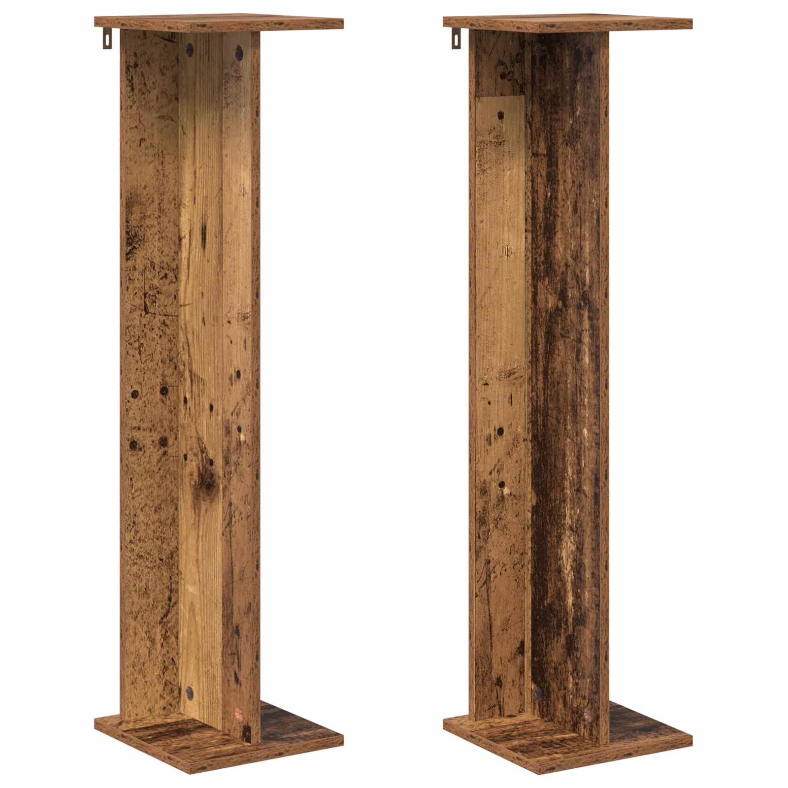 Pflanzenständer 2 pcs Altholz 25 x 25,5 x 100,5 cm