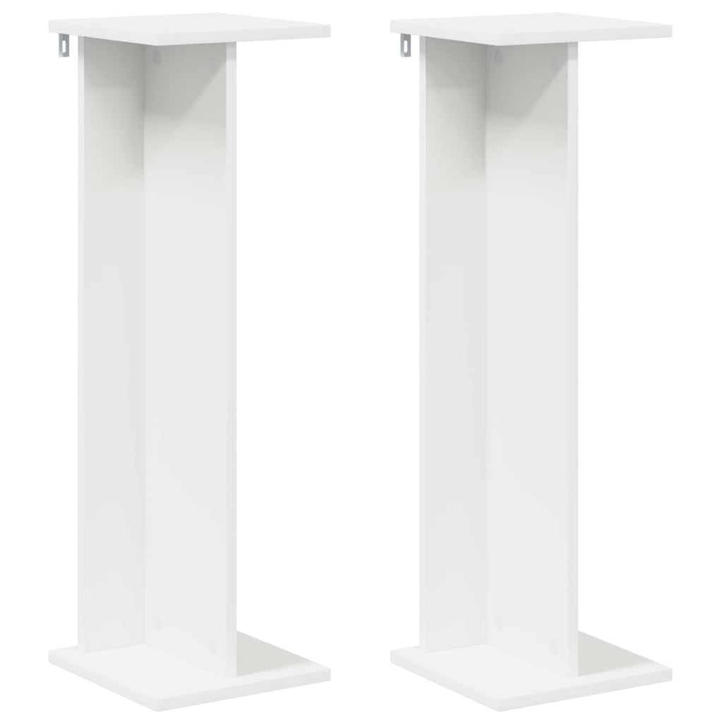 Pflanzenständer 2 pcs Weiß 25 x 25,5 x 80,5 cm Holzwerkstoff