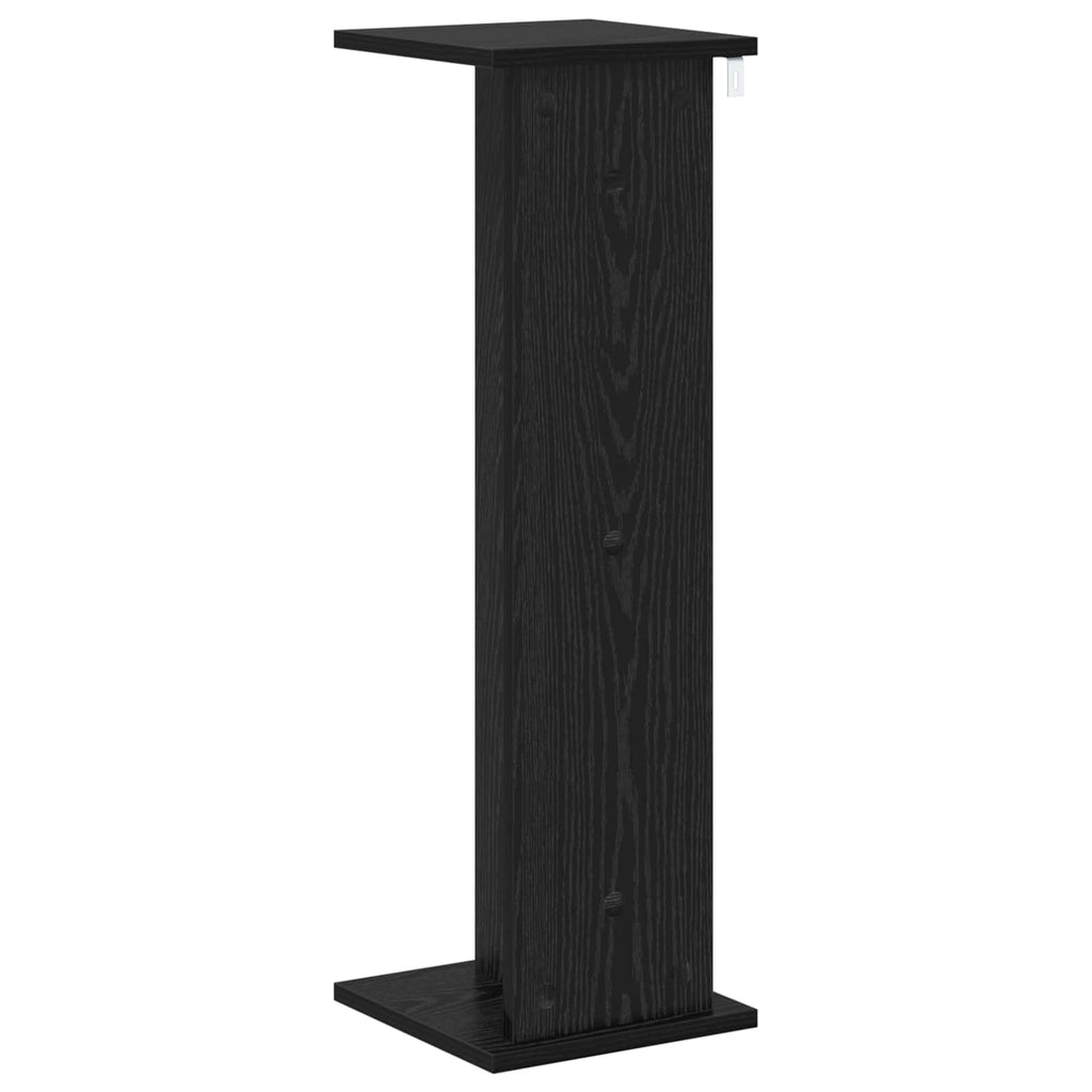 Pflanzenständer 2 pcs Schwarze Eiche 25 x 25,5 x 80,5 cm