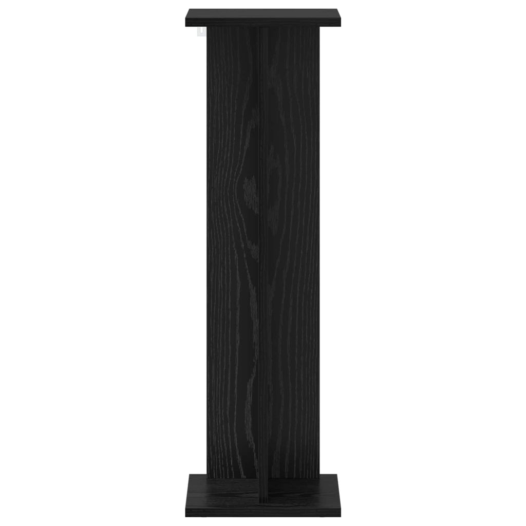 Pflanzenständer 2 pcs Schwarze Eiche 25 x 25,5 x 80,5 cm
