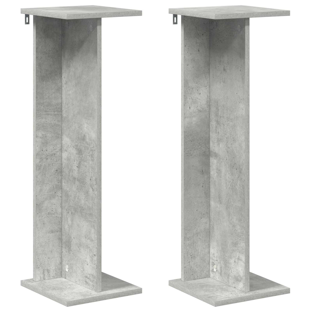 Pflanzenständer 2 pcs Betongrau 25 x 25,5 x 80,5 cm