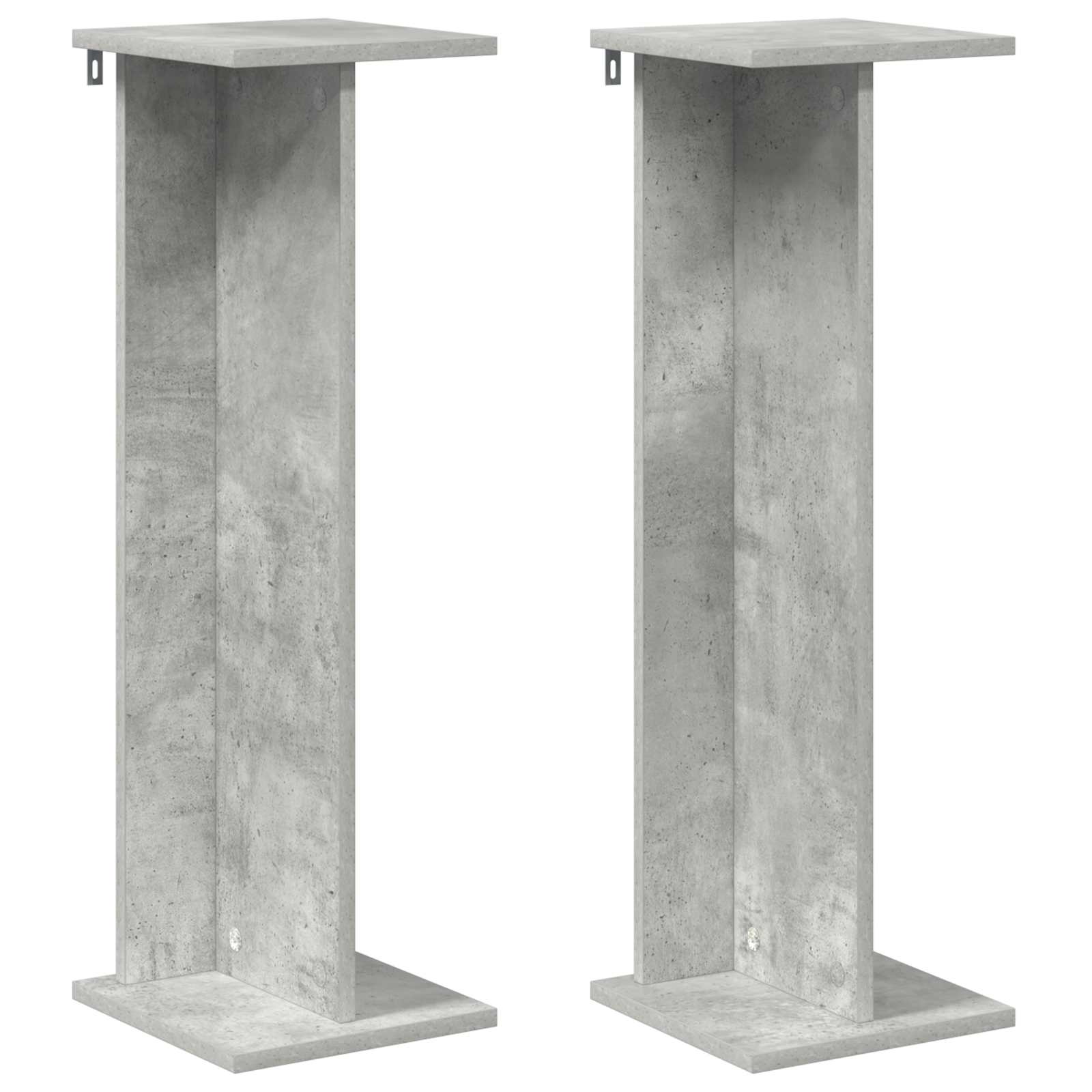 Pflanzenständer 2 pcs Betongrau 25 x 25,5 x 80,5 cm